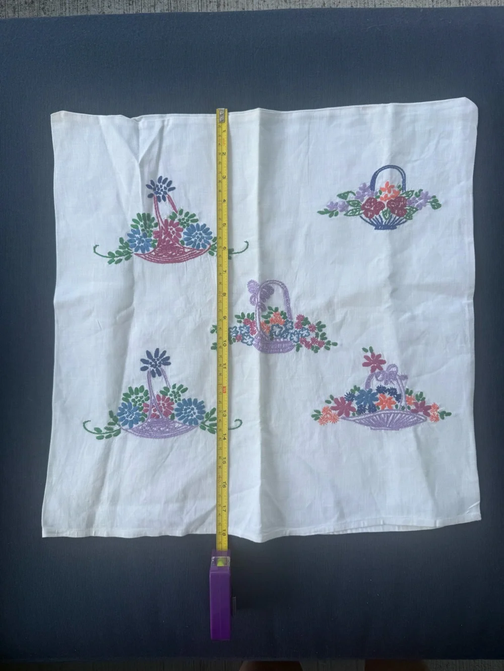 Hand Embroidered VTG Pillow Covers